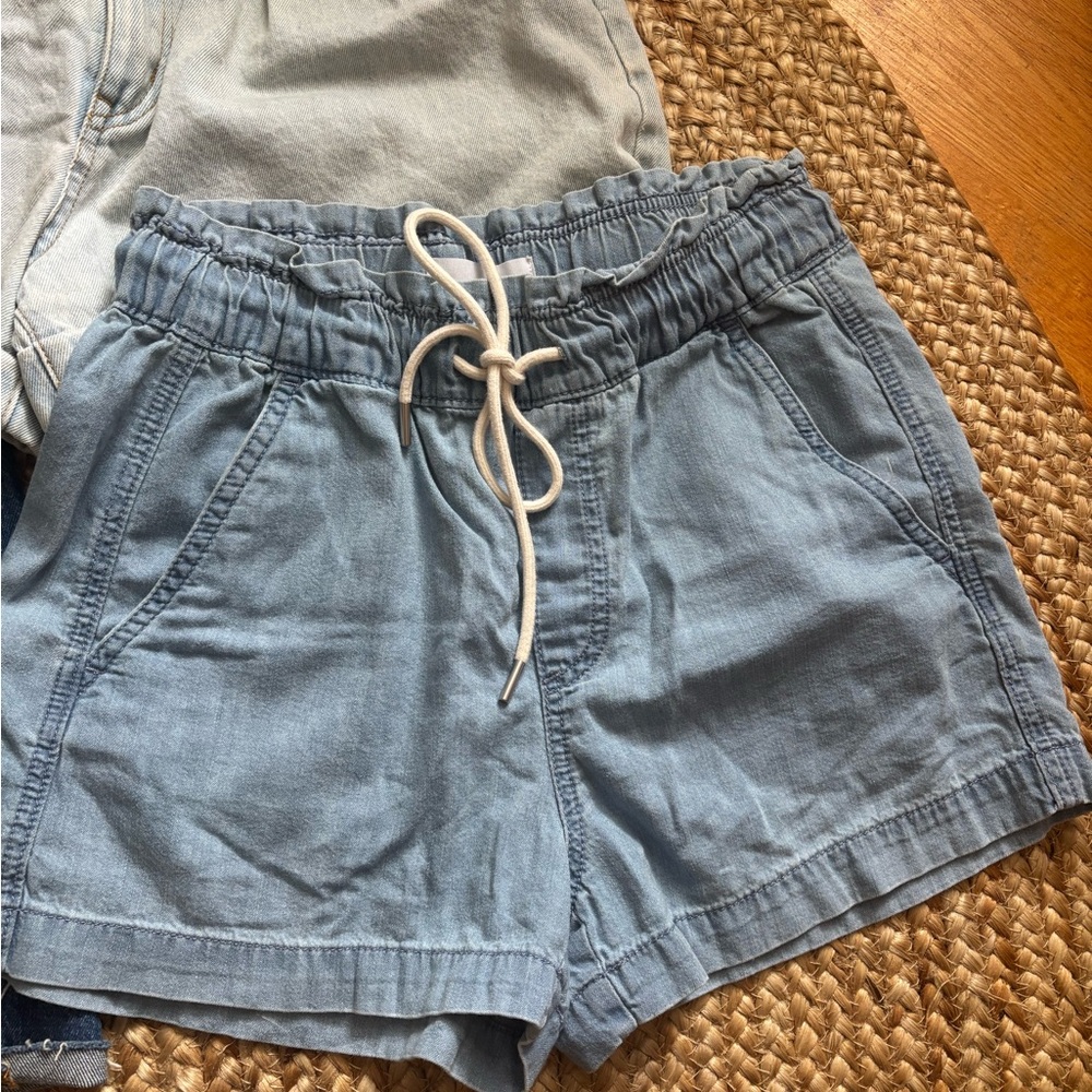 BUNDLE of 2 - Women's Paper Bag Jean Shorts